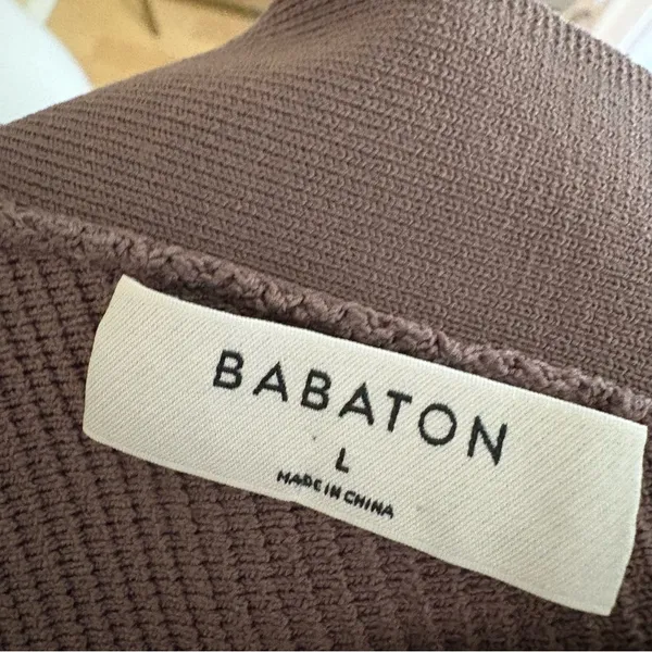 ARITZIA BABATON Sculpt Knit Criss Cross Mini Ribbed Dress Brown Size Large‎ - Image 6