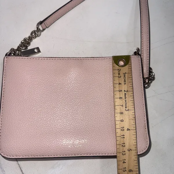 Kate Spade Preppy Pink Minimalist Classic Quiet Luxury Leather Crossbody Purse - Image 6