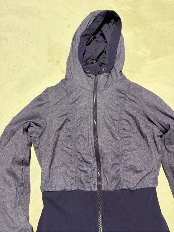 Lululemon Hooded Women's dance studio reversible Zip-Up Jacket purple 4 - Image 13