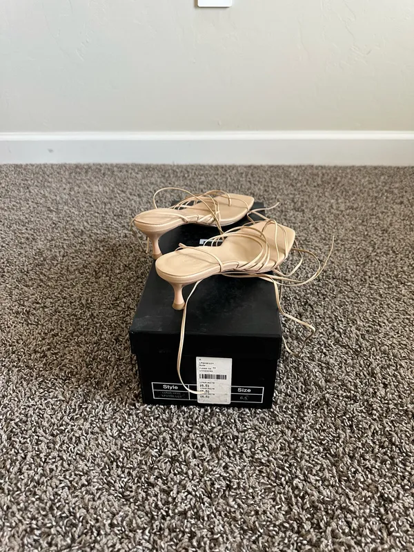 LPA Lucia Heel in Nude, size 6.5 - Image 6