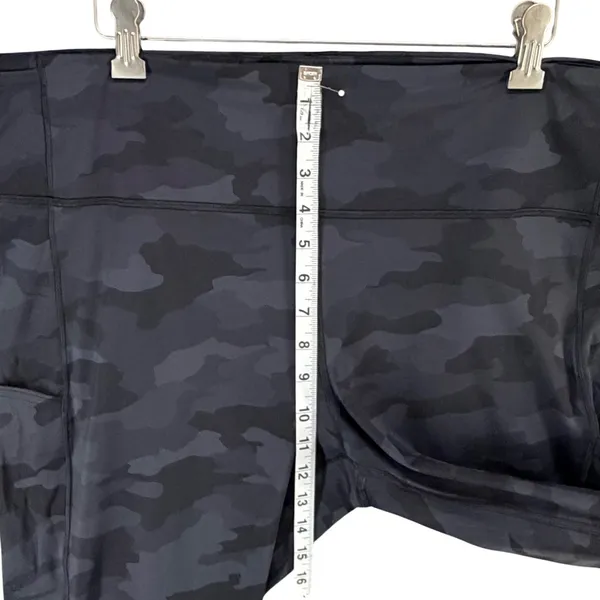 Lululemon Fast & Free High‎ Rise Tight II 20 Black Camo 25" Non Reflective Nulux - Image 10