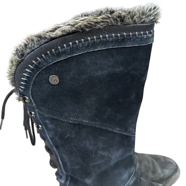 The North Face Janey Black Suede Waterproof Snow Winter Boots Primaloft Womens 8 - Image 3
