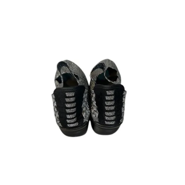 St. John’s Bay Metallic Gray Silver Woven Top Strap Shoes Women Sz 10 - Image 7