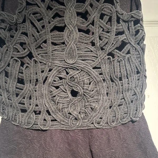 Free People Black Lace Tank Top - Image 3