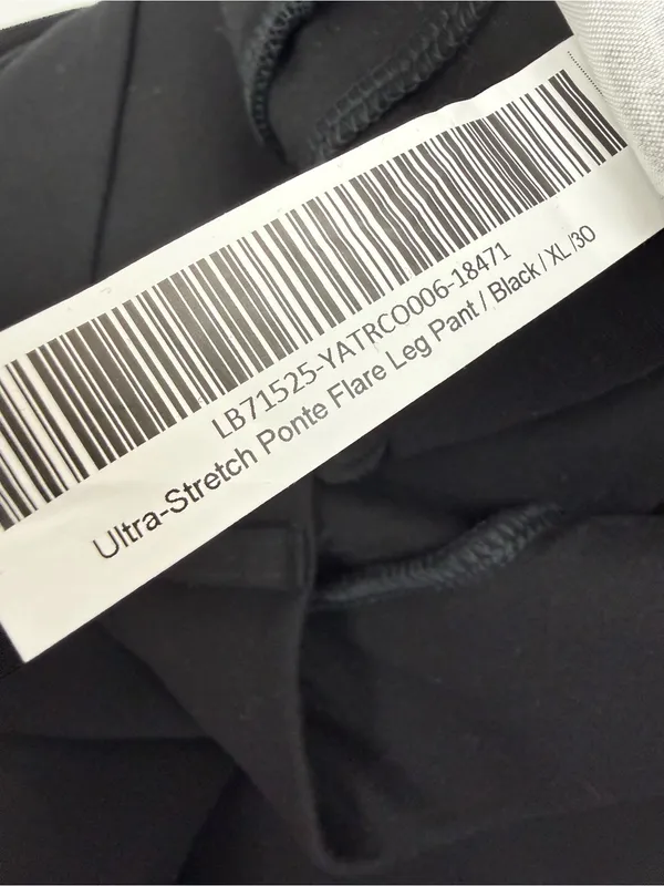 Quince Ultra-Stretch Ponte Flare Leg Pants Black 30” Inseam Office Career - Image 14