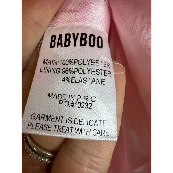 Babyboo Elenora Mini Dress in Blush Size Large - Image 6