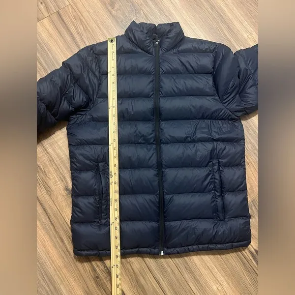 Abercrombie & Fitch Packable Down Puffer Jacket Unisex M Navy Water-Resistant - Image 10