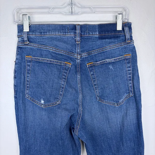 Abercrombie & Fitch The Ankle Straight Jeans Ultra High Rise Curve‎ Love 28/6 - Image 9