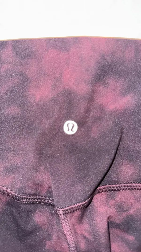 Lululemon Align HR Pants 28 Red/Black Space Dye - Image 3