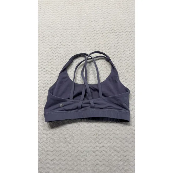 Lululemon Free To Be Wild Sports Bra Purple Strappy Back Size 6 LW2326S - Image 2
