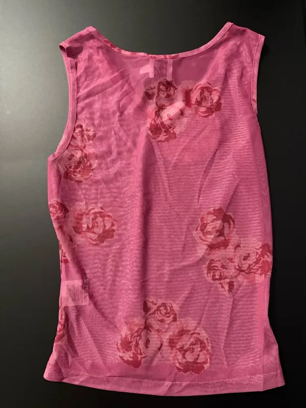 Princess Polly Dangelio Mesh Top Pink - Image 11