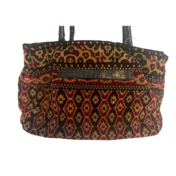 Coldwater Creek Indian‎ Tapestry Tote Purse NWT - Image 2