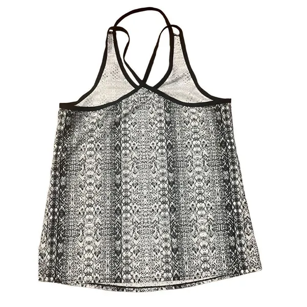 Athleta halter razor back‎ snakeskin print athletic tank size small - Image 6