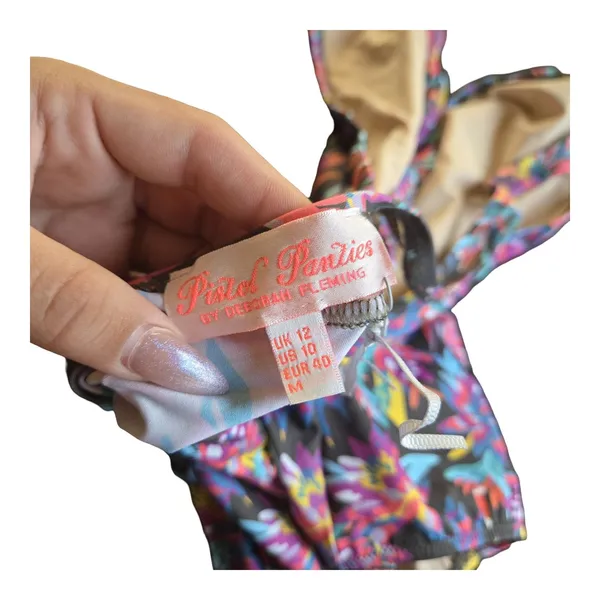 ASOS Pistol Panties Floral One-Piece Swimsuit Size: 10 - Image 4