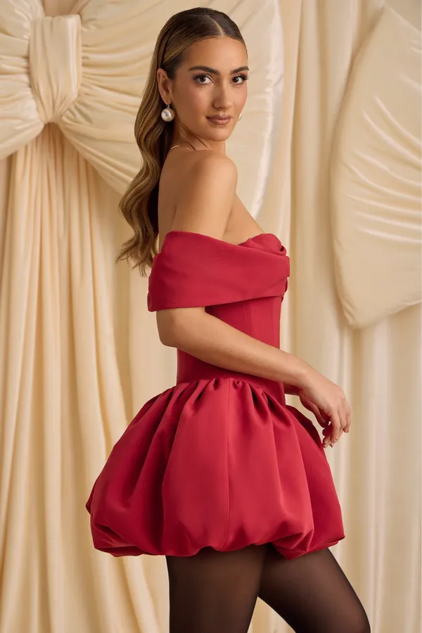 Oh Polly Jessamy Red Mini Dress - Image 3
