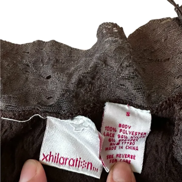 Vintage Y2K Xhilaration Cami Tank Top Lace Trim Fairy Grunge - Image 3