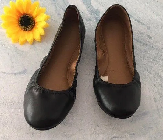 Black Ballet Flats, Size 7 1/2 - Image 2
