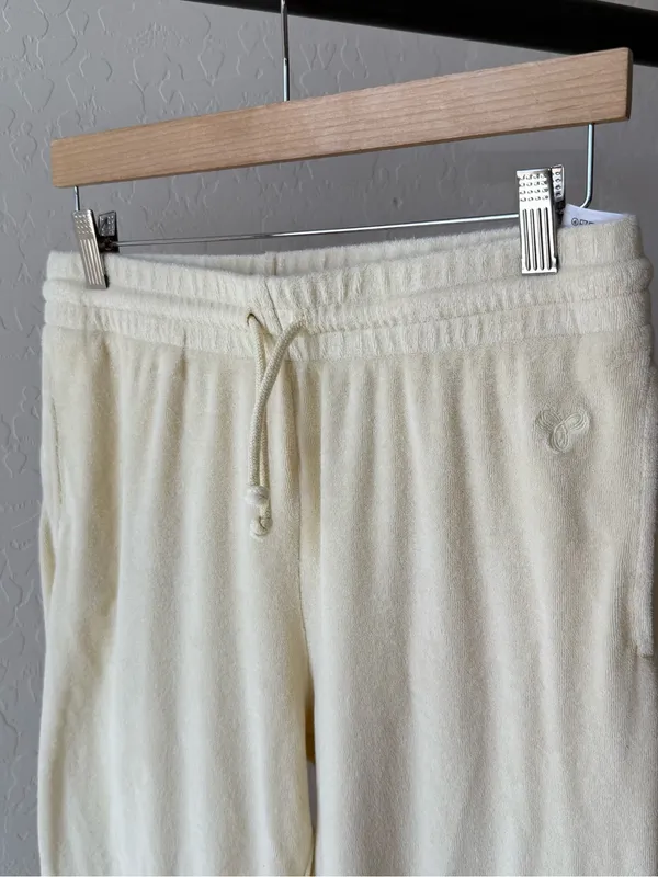 Aritzia TNA Butter Yellow Terry Cloth Jogger - Image 3