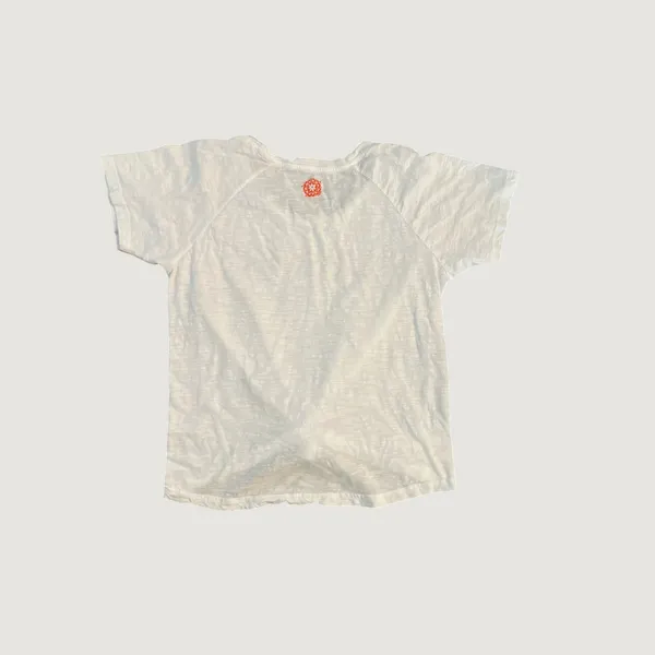 Natural Life Sunshine Graphic Slub Knit T-Shirt White Front Knot XL - Image 2