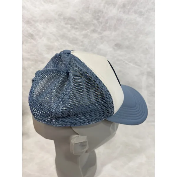 Mighty Fine Orca Whale Earth‎ Day Trucker Hat Blue White Snapback Mesh Cap - Image 4