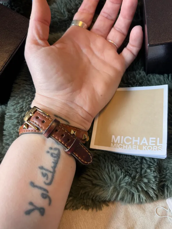 Michael Kors Brown Wrap Watch - Image 5