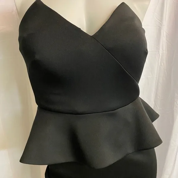 ‎BeBe Beautiful bodycon Black Floor Length Dress C26 - Image 4