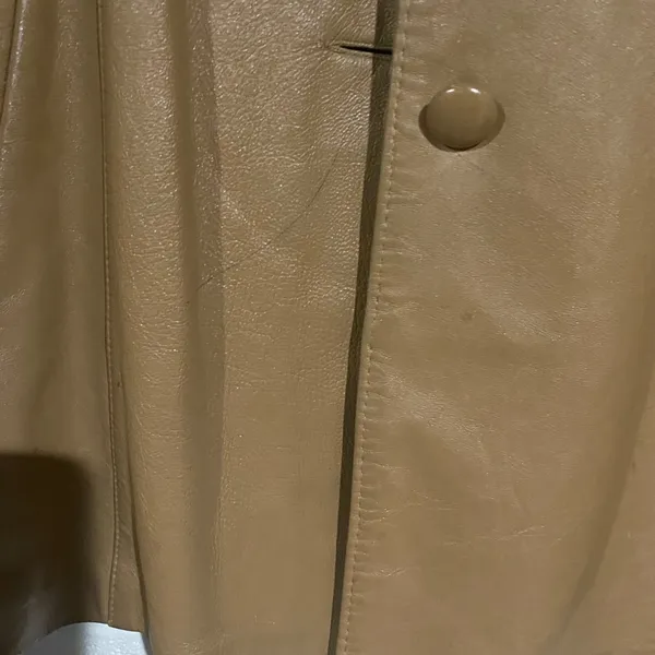Brown leather jacket Size M - Image 3