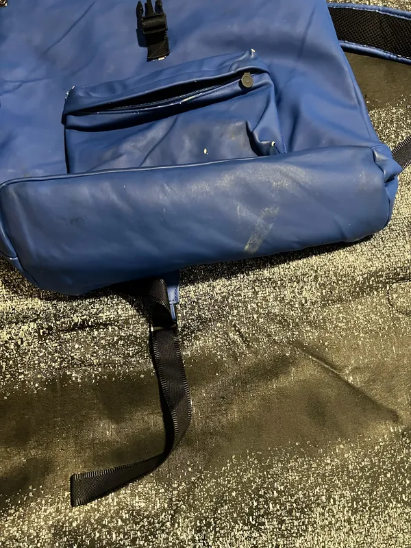 Unisex Hunter for Target Electric Blue Large Rubberized Backpack - Image 15