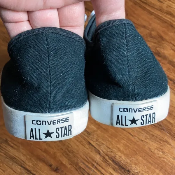 Converse all star sneakers black‎ and white unisex size 8 9.5 - Image 3