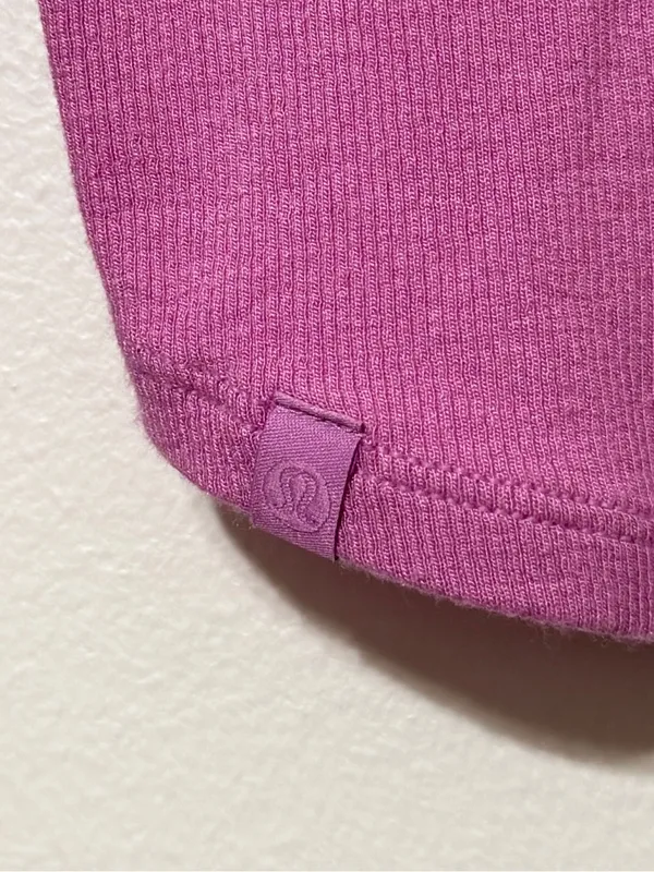 Lululemon Hold Tight Cropped Long-Sleeve Shirt Pink Purple Size 6 - Image 5