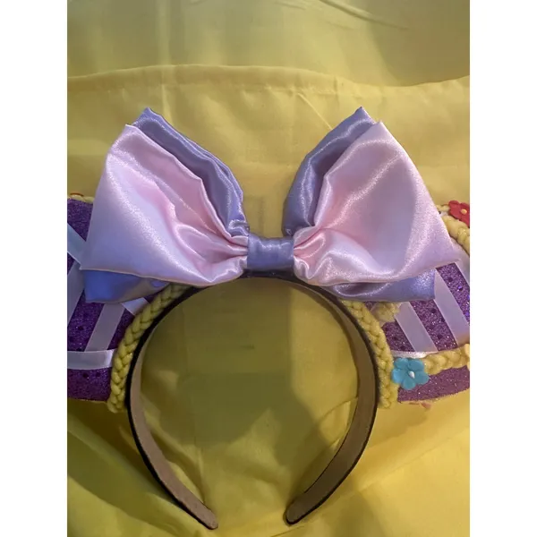 Handmade Disney Rapunzel Tangled Flower Braid Headband Ears - Image 3