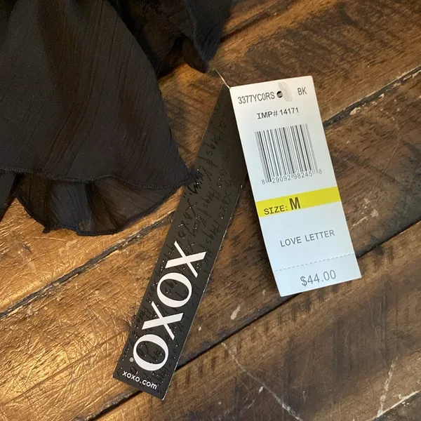 XOXO NWT Black Tiered Ruffle Top - Image 9