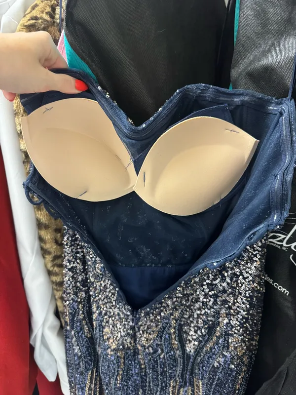 Ella Grace Navy Strapless Evening Gown Blue Size 8 - Image 5