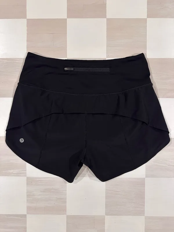 lululemon speed up high rise short 4” long black 6 W7BJ8T - Image 2