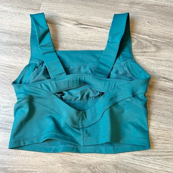 Free People Movement Teal Square Neck Workout Crop Top Size S - Image 6