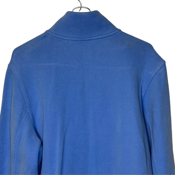 Tommy Bahama Womens Blue Full Zip Mockneck Fleece Jacket Stretch XL TW5192 - Image 9