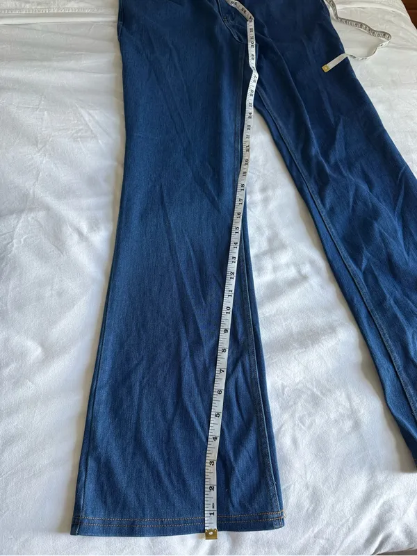 HALARA Flex Denim Mid Rise Pockets Casual Bootcut Flare Jeans Medium Regular - Image 11