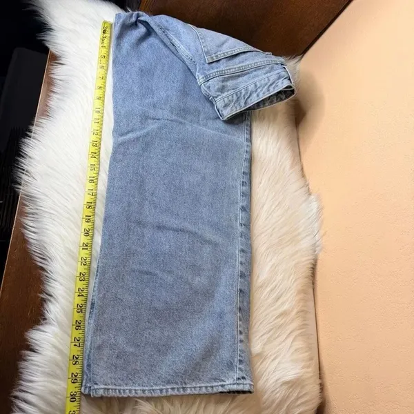 H&M Button Fly Straight Leg Jeans Size 10 - Image 7