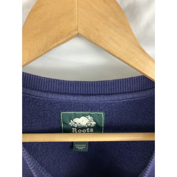 Roots Womans Purple Rainbow Logo Sweatshirt Size Large - Image 2
