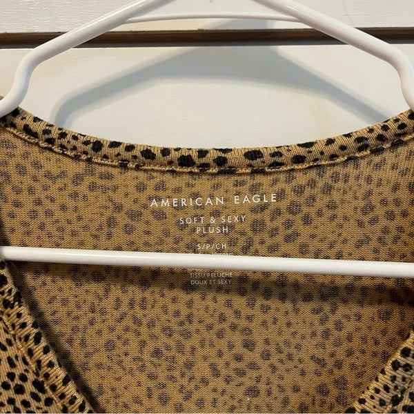 American Eagle Cheetah Leopard Blouse - Image 4