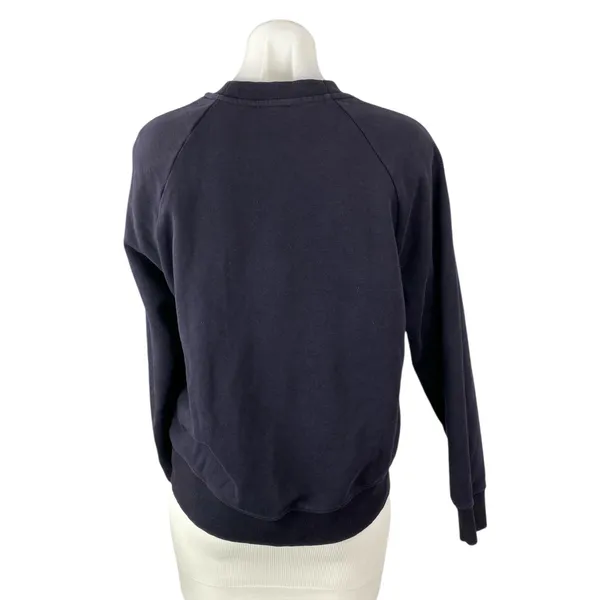 Cos Womens Dark Purple Oversized Crew Neck Long Sleeve Sweater Sweatshirt Top XS - Image 2