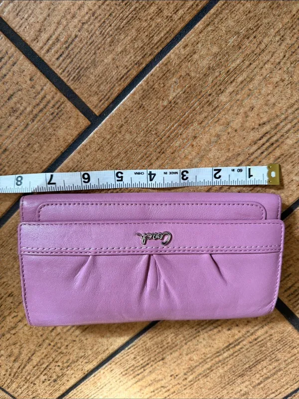 Coach Madison Gathered Leather Continental Wallet Pink Blush Long Wallet - Image 6