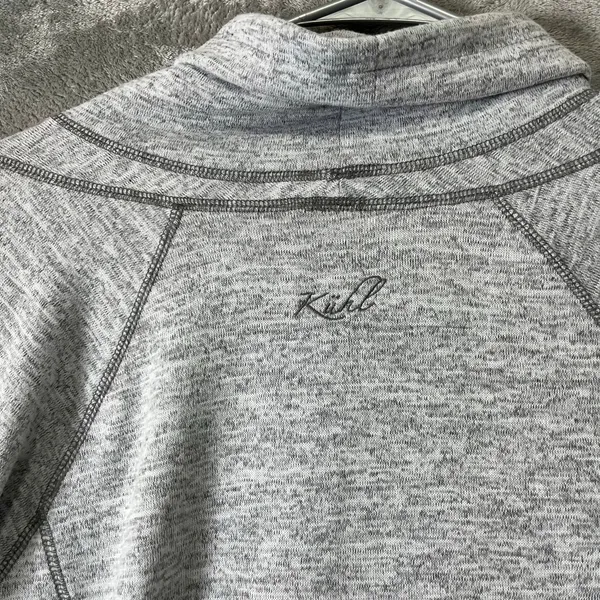 Kuhl Lea Dress Women’s Cowl Neck Pockets Thumb Holes Large‎ Hiking Gorpcore Gray - Image 2