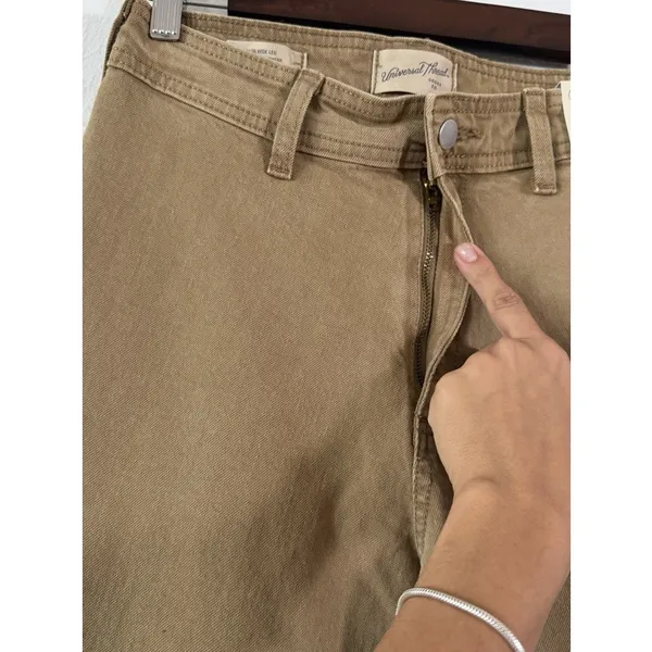 Universal Threads Women’s Sailor Wide Leg Jeans Size 4 Brown High Rise Stretch NW - Image 7
