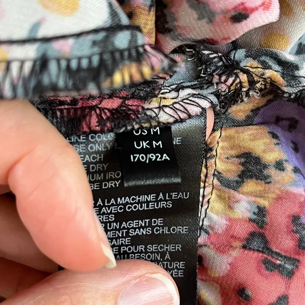 Urban Outfitters Naoi Strappy Mini Dress Colorful Floral Size M - Image 14