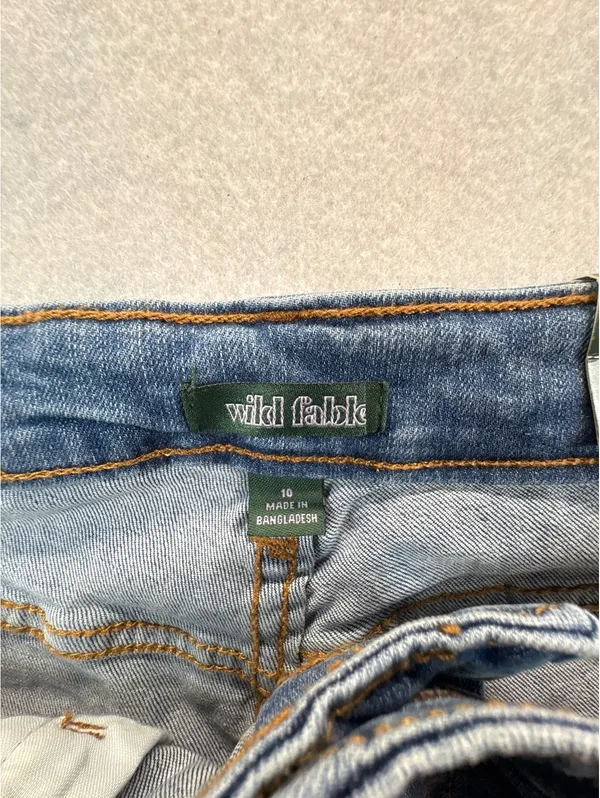 Wild Fable Women’s Size 10 Highest Rise Skinny Distressed Jeans Medium Wash - Image 8