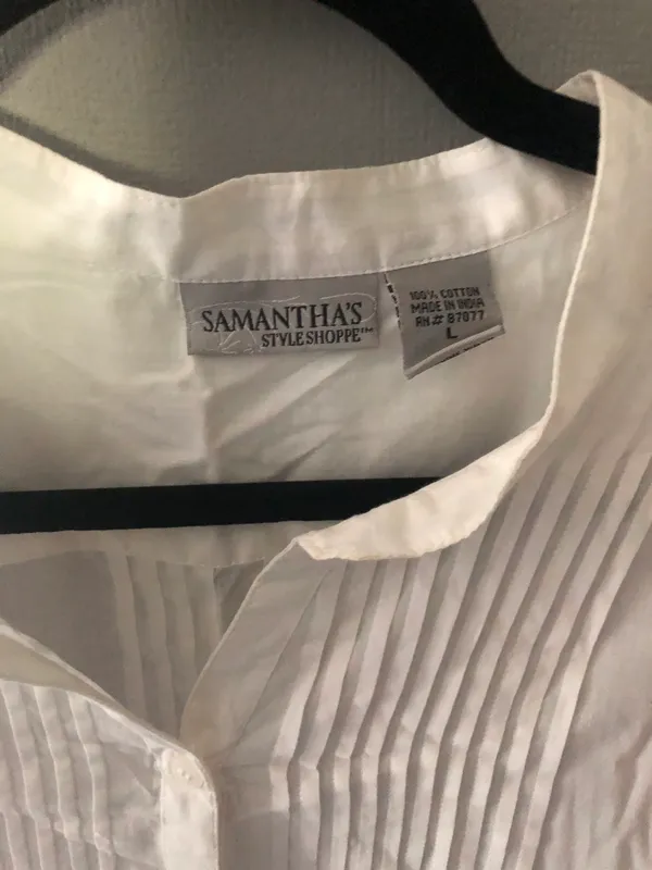 Samantha Style Shop White Top Size L - Image 2