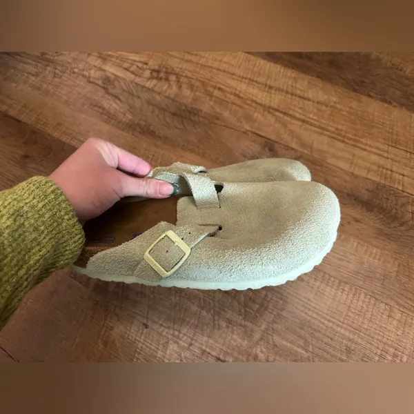 Faded Lime Birkenstock Boston Soft Footbed Clogs - Image 7