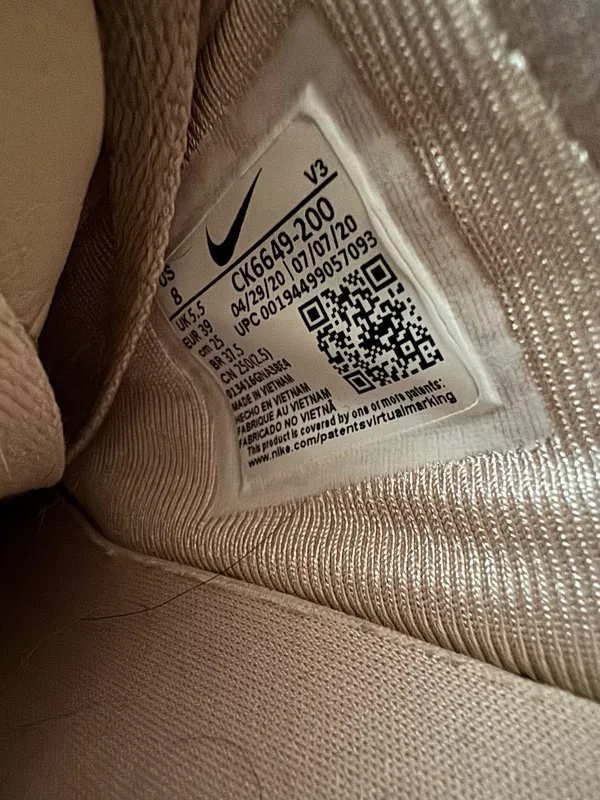 Pink Leather Air Nike Force 1 - Image 4