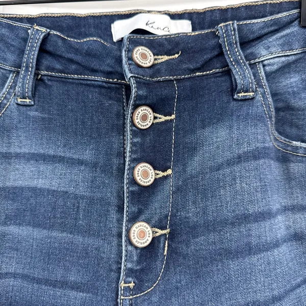 KanCan High‎ Rise Exposed Button Fly Distressed Skinny Jeans KC6192D-RT 13/30 - Image 2